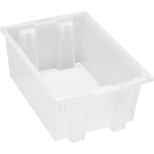 Contenant robuste Stack & Nest, 8" x 13,5" x 19,5", Transparent Cantin et fils