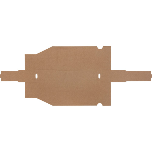 Boîtes profondes en carton ondul&eacute;, 1-15/16" la x 11-1/4" p x 4-1/2" h, Beige Cantin et fils