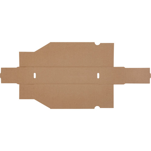 Boîtes profondes en carton ondul&eacute;, 2-7/8" la x 11-1/4" p x 4-1/2" h, Beige Cantin et fils