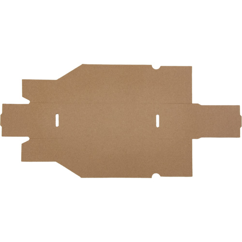 Boîtes profondes en carton ondul&eacute;, 3-3/4" la x 11-1/4" p x 4-1/2" h, Beige Cantin et fils