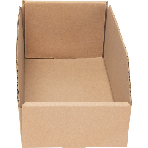Boîtes profondes en carton ondul&eacute;, 5-3/4" la x 11-1/4" p x 4-1/2" h, Beige Cantin et fils