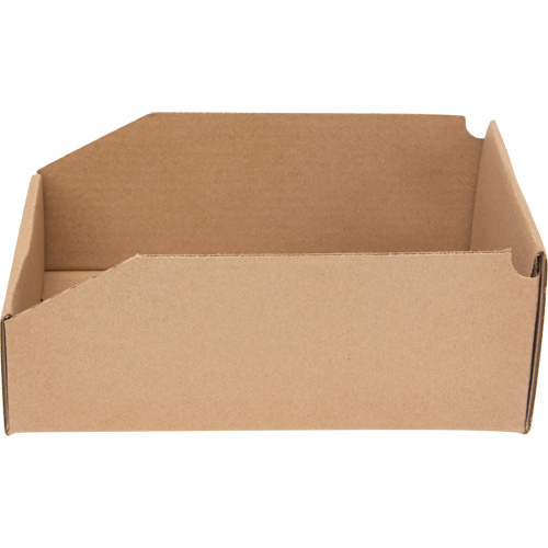 Boîtes profondes en carton ondul&eacute;, 7-5/8" la x 11-5/16" p x 4-1/2" h, Beige Cantin et fils
