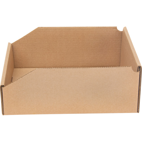 Deep Corrugated Parts Bins, 9-3/4" W x 11-1/4" D x 4-1/2" H, Beige Cantin et fils