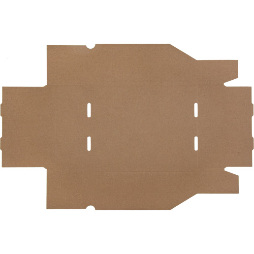 Boîtes profondes en carton ondul&eacute;, 8-3/4" la x 11-1/4" p x 4-1/2" h, Beige Cantin et fils