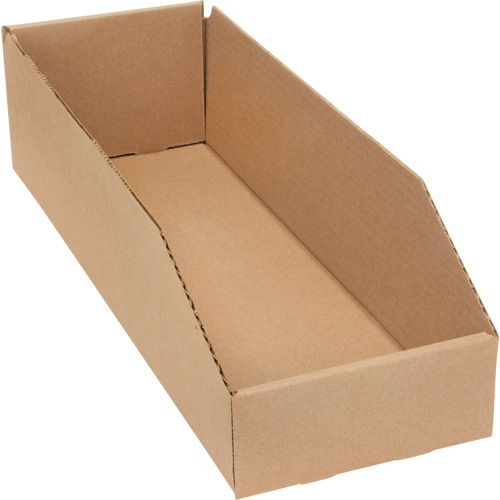 Deep Corrugated Parts Bins, 5-3/4" W x 17-1/4" D x 4-1/2" H, Beige Cantin et fils