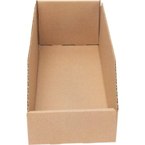 Deep Corrugated Parts Bins, 5-3/4" W x 17-1/4" D x 4-1/2" H, Beige Cantin et fils