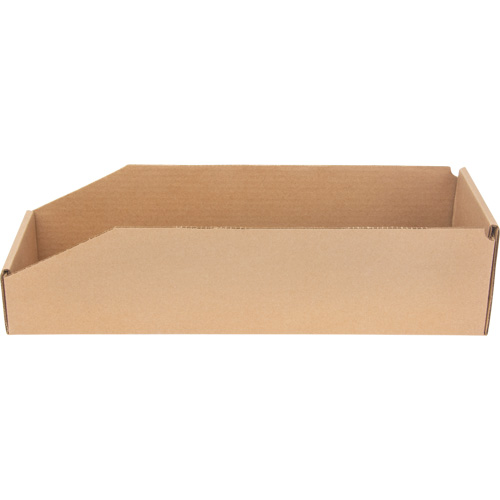 Deep Corrugated Parts Bins, 5-3/4" W x 17-1/4" D x 4-1/2" H, Beige Cantin et fils