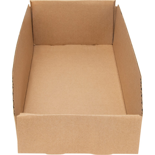 Deep Corrugated Parts Bins, 7-3/4" W x 17-1/4" D x 4-1/2" H, Beige Cantin et fils