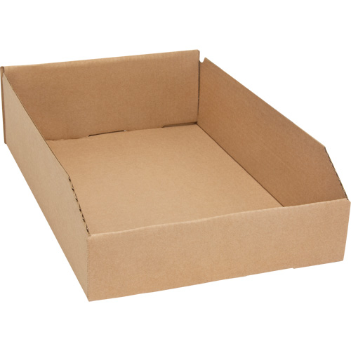 Deep Corrugated Parts Bins, 11-3/4" W x 17-1/4" D x 4-1/2" H, Beige Cantin et fils