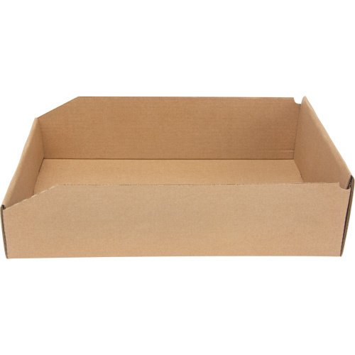 Deep Corrugated Parts Bins, 11-3/4" W x 17-1/4" D x 4-1/2" H, Beige Cantin et fils