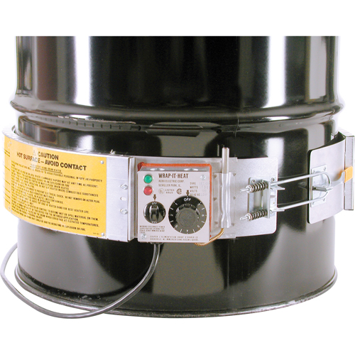 Thermostat Control Heaters, Steel Drums, 16 US gal (13.32 imp. Gal.), 60°F - 250°F, 120 V Cantin et fils