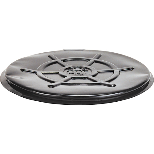 Protective Drum Lids, Open Top, Fits: 55 US gal (45 imp. gal.), Black Cantin et fils