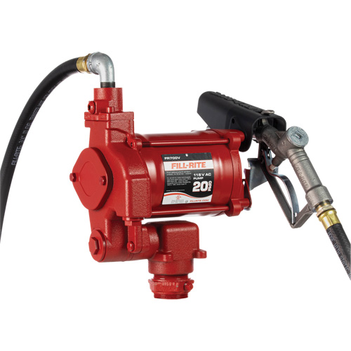 AC Utility Rotary Vane Pumps with Nozzle, 115 V, 20 GPM Cantin et fils