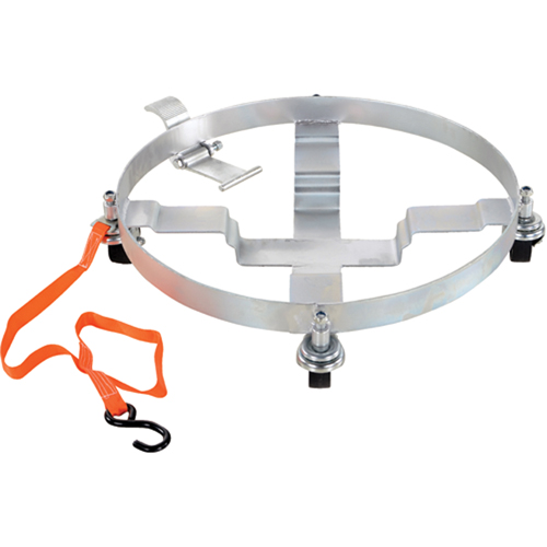 Tilting Drum Dollies, Steel, 1200 lbs. Capacity, 23-1/2" Diameter, Cast Iron Casters Cantin et fils