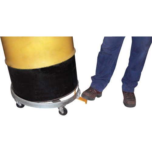Tilting Drum Dollies, Steel, 1200 lbs. Capacity, 23-1/2" Diameter, Cast Iron Casters Cantin et fils