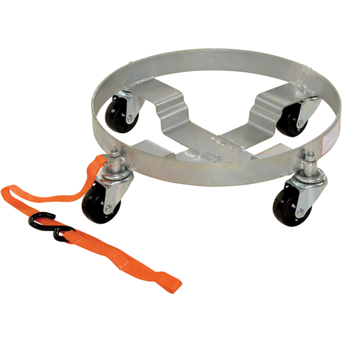 Multi-Tier Drum Dollies, Steel, 900 lbs. Capacity, 19" Diameter, Rubber Casters Cantin et fils