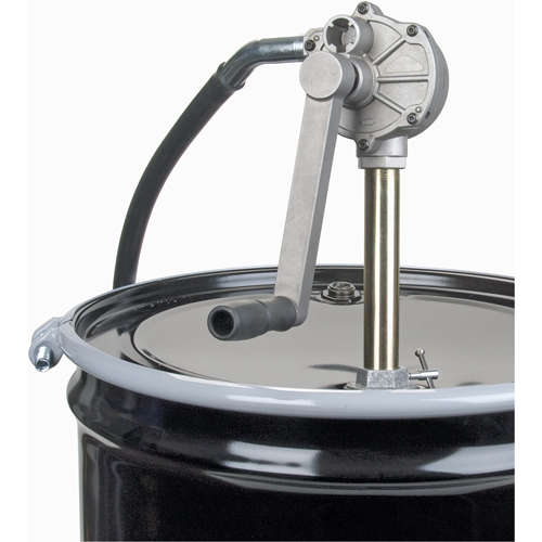 Rotary Type Drum Pump, Aluminum, Fits 15-55 Gal., 6-3/4 oz. per revolution Cantin et fils