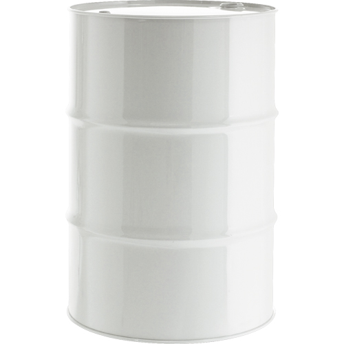 Barils en acier, 55 gal. US (45,8 gal. imp.), Doubl&eacute;, Blanc, Dessus ferm&eacute;, 1A1/Y1.8/300, Calibre 18 - 20 Cantin et fils