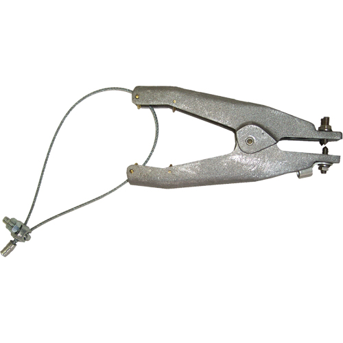 Static Grounding Clamp (GAT Series), Cast Aluminum Body Material, Stainless Steel Cup Point Material, 3 Points Configuration, 1-1/4" Max. Opening Cantin et fils