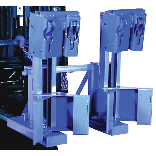 Manipulateur de barils MORSPEED 1500 pour chariot &eacute;l&eacute;vateur, Pour 30 - 85 gal. US (25 - 70 gal. imp.) Cantin et fils