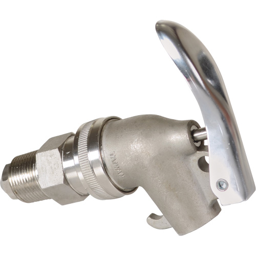 Manual Drum Faucet, Stainless Steel, 3/4" NPT Cantin et fils