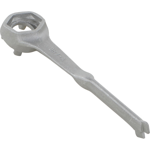Single Ended Specialty Bung Nut Wrench, 1-1/2" Opening, 4-1/4" Handle, Non-Sparking Aluminum Cantin et fils