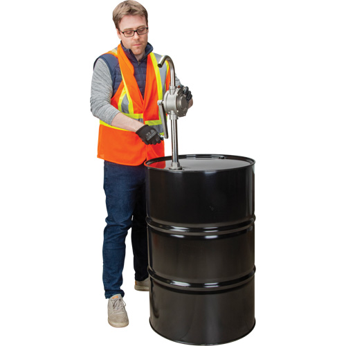 Pompe rotative pour baril, Acier inoxydable, Pour capacit&eacute; 55 gal., 12 oz/course Cantin et fils