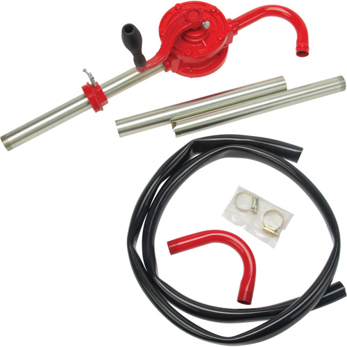 Rotary Type Drum Pump, Cast Iron/Steel, Fits 30-55 Gal., 8 oz./Stroke Cantin et fils