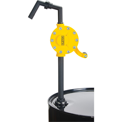 Pompe rotative pour baril, Polypropyl&egrave;ne, Pour capacit&eacute; 15 - 55 gal. US, 8 oz/course Cantin et fils