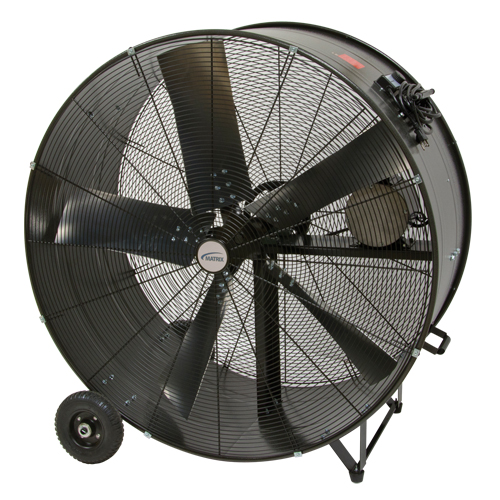 Heavy-Duty Fixed Belt Drive Drum Fan, Industrial, 2 Speed, 42" Diameter Cantin et fils