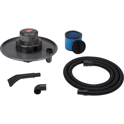 Drum-Top Vacuum Head, Wet-Dry, 3 HP, 55 US Gal. (208.2 Litres) Cantin et fils