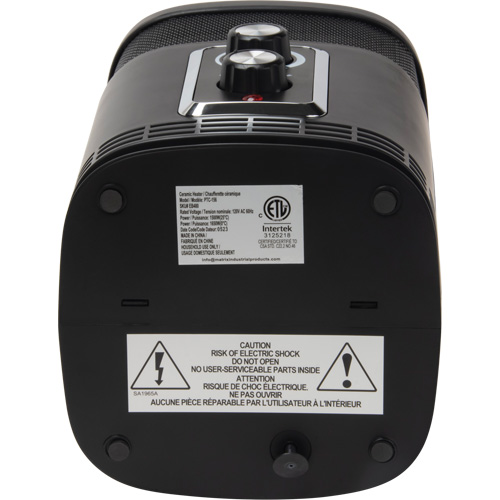 360 Degree Surround Portable Heater, Ceramic, Electric, 5200 BTU/H Cantin et fils