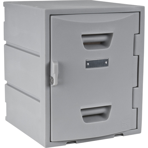 Locker, 15" x 15" x 18", Grey, Assembled Cantin et fils