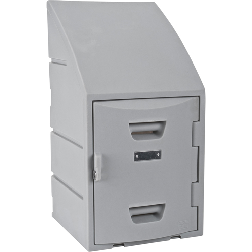 Casier, 15" x 15" x 31", Gris, Assembl&eacute; Cantin et fils
