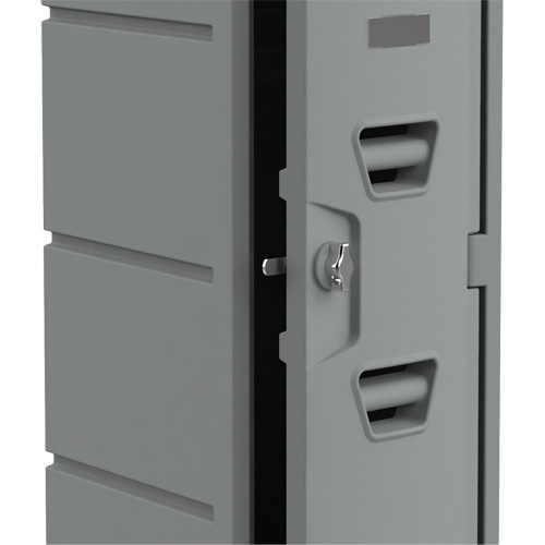 Locker, 12" x 15" x 36", Grey, Assembled Cantin et fils
