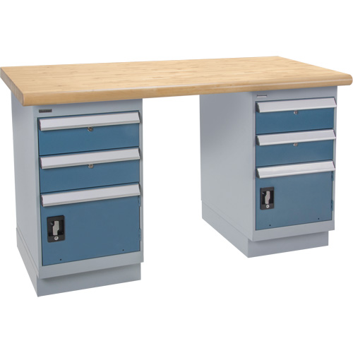 &eacute;tabli robuste, Deux tiroirs, Cap 1500 lb, 72" la x 36" p, 34" h Cantin et fils