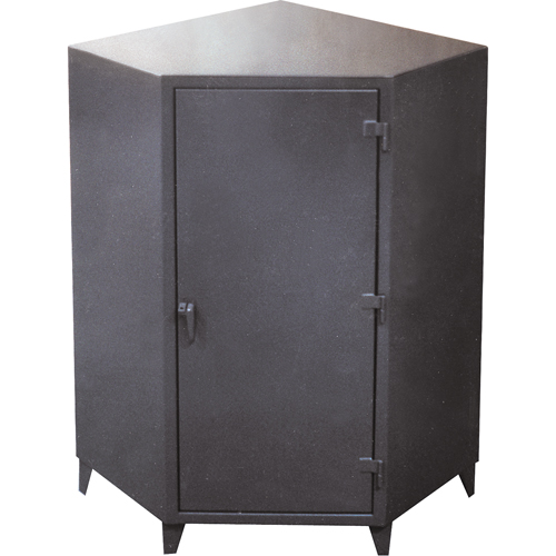 Armoires de coin, Acier, 4 Tablettes, 72" h x 48" la x 24" P, Gris Cantin et fils