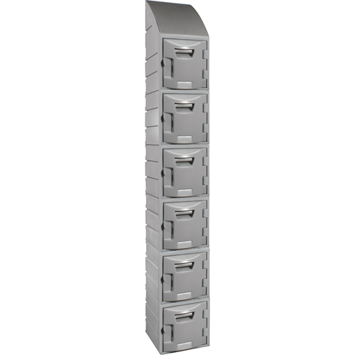 Locker, 12" x 15" x 12", Grey, Assembled Cantin et fils