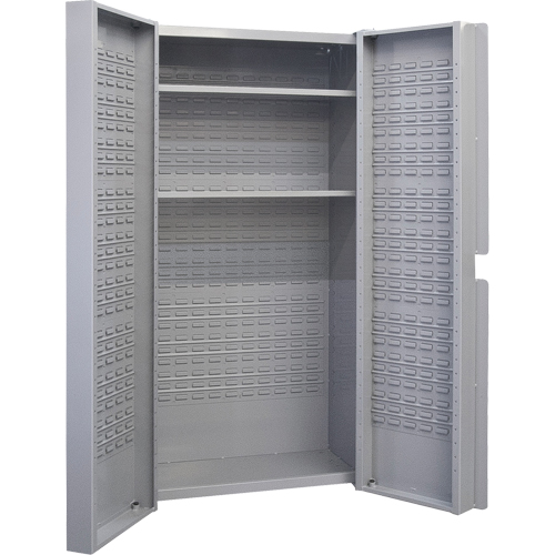 Armoires &agrave; combinaison &agrave; portes creuses, 38" la x 24" p x 72" h, Gris Cantin et fils