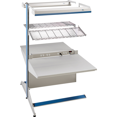 Arlink Preconfigured Workstation, 60" W x 56" D x 84" H, Double Sided Add-On Cantin et fils