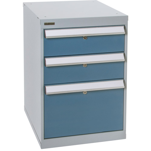 Three-Drawer Pedestal Workbench, 18" W x 21" D x 28" H Cantin et fils