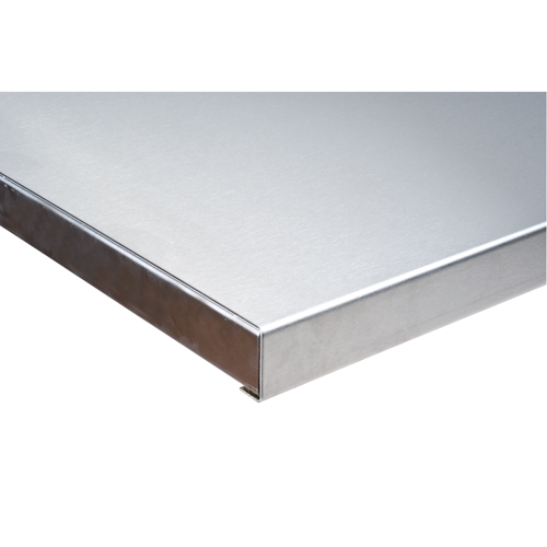 Dessus d'&eacute;tabli en acier inoxydable 304 avec &acirc;me en bois, 30" p x 48" la, 1-3/4" d'&eacute;paisseur Cantin et fils