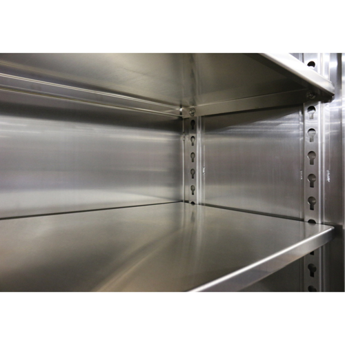 Extra Heavy-Duty Cabinet Shelf, 72" x 24", 1525 lbs. Capacity, Stainless Steel, Grey Cantin et fils