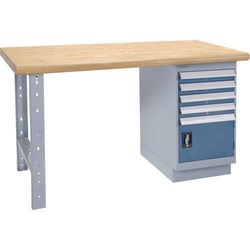 &eacute;tabli robuste, Porte a/combinaison de tiroirs, Cap 1500 lb, 60" la x 36" p, 34" h Cantin et fils