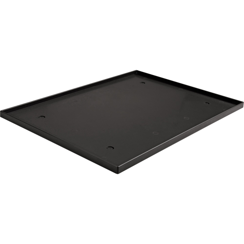 Fond de casier, Convient aux casiers 12" x 18", Noir, Plastique Cantin et fils