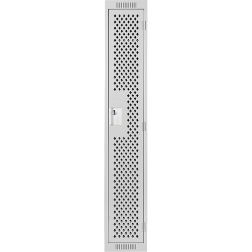 Casiers Clean Line, 12" x 12" x 72", Acier, Gris, Rivet (assembl&eacute;), Perfor&eacute; Cantin et fils