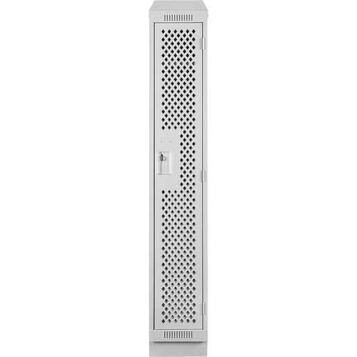 Clean Line Lockers, 12" x 12" x 82", Steel, Grey, Rivet (Assembled), Perforated Cantin et fils