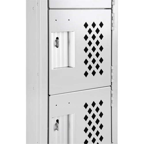 Casiers &eacute;conomiques perfor&eacute;s et assembl&eacute;s Clean Line, 6 niveaux, Bloc de 4, 18" x 72" x 12", Acier Cantin et fils