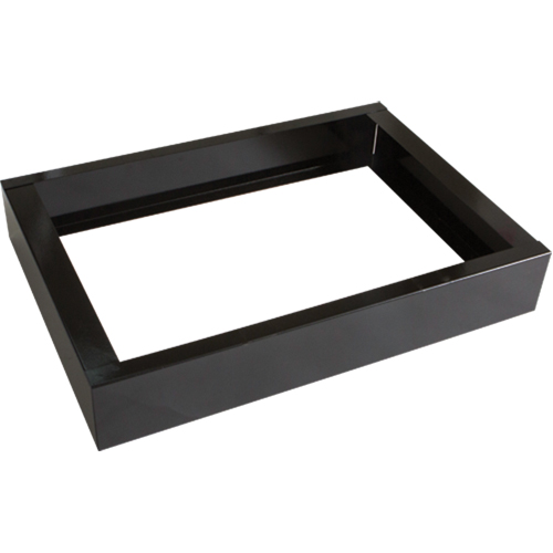 Base encastr&eacute;e pour casiers robustes enti&egrave;rement soud&eacute;e Concorde, 2 Blocs, 4" lo x 24" la x 17" p, Noir, Acier Cantin et fils