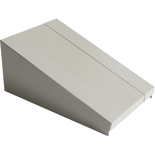 Dessus inclin&eacute; pour casiers robustes enti&egrave;rement soud&eacute; Concorde, Bloc de 1, 18" p x 12" la x 6" ha, Gris, Acier Cantin et fils